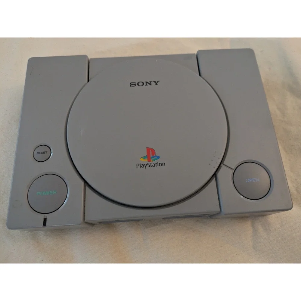 Sony PlayStation 1 PS1 Console Bundle SCPH-7001 2 Controllers Cables Working